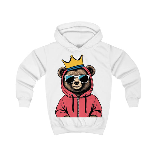 Bear King Kids Hoodie - Savagely Snatched Design