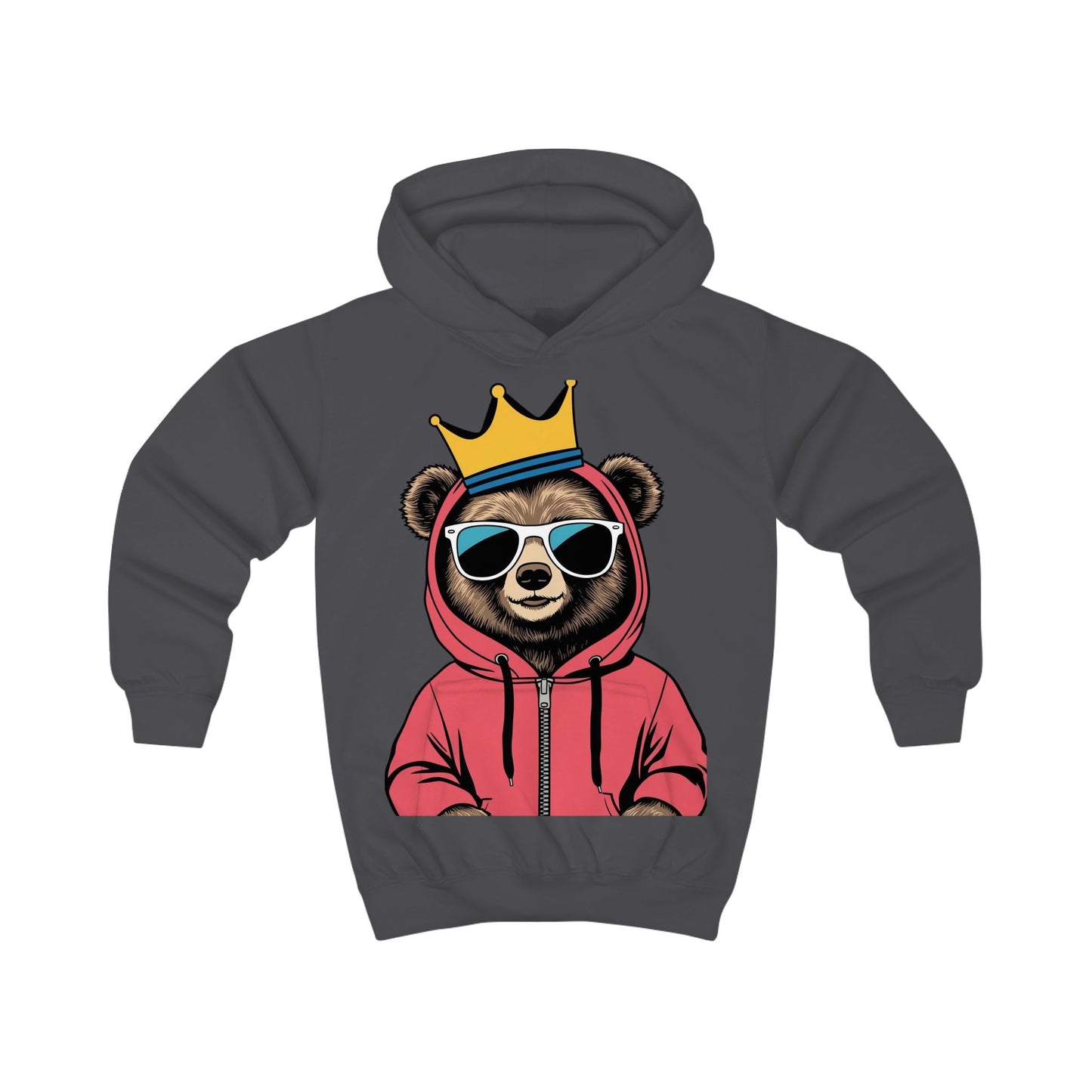 Bear King Kids Hoodie - Savagely Snatched Design