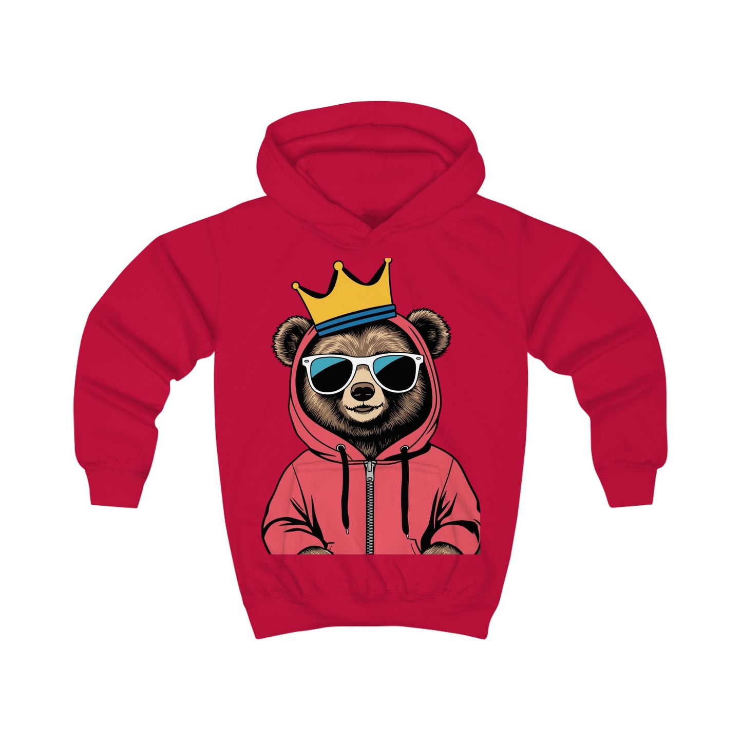 Bear King Kids Hoodie - Savagely Snatched Design