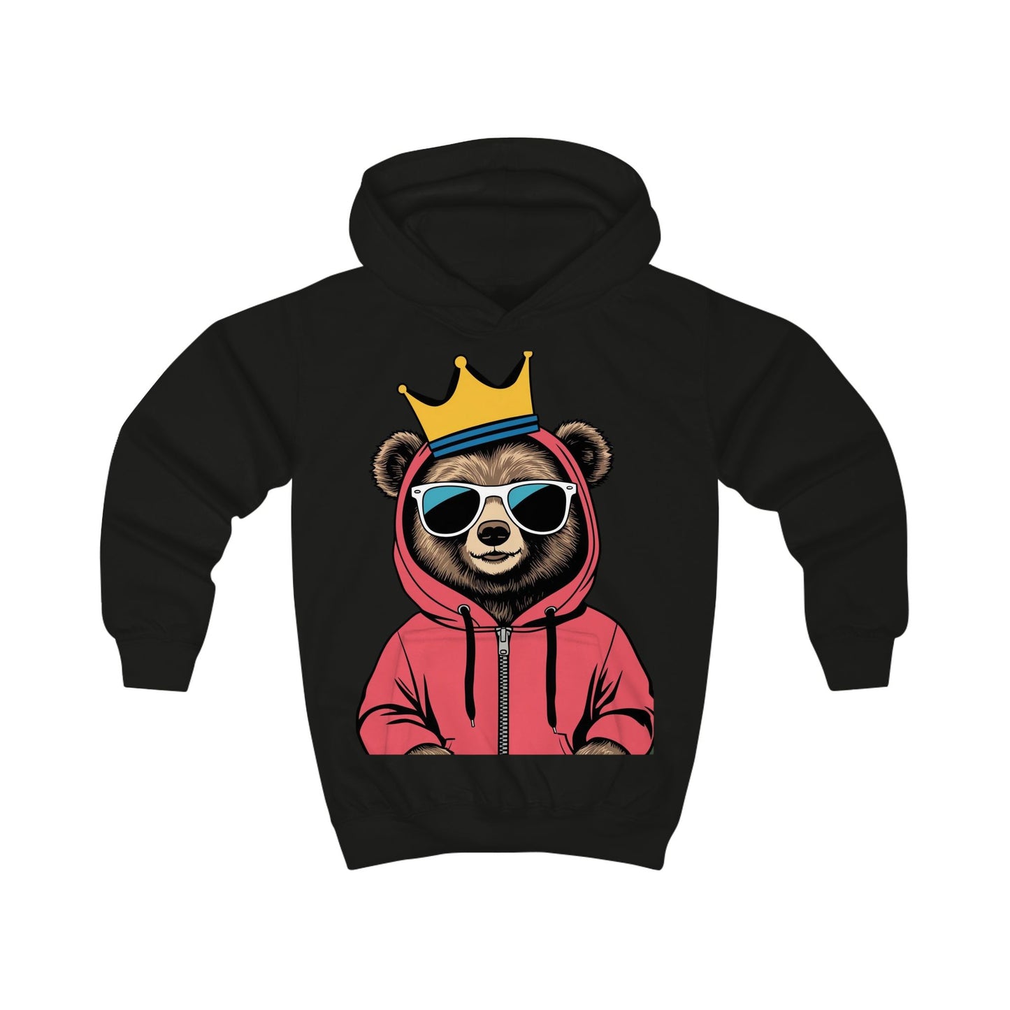 Bear King Kids Hoodie - Savagely Snatched Design