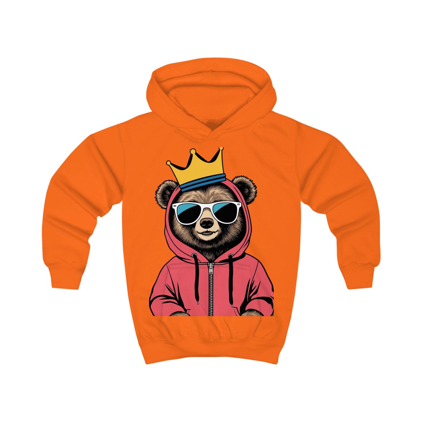 Bear King Kids Hoodie - Savagely Snatched Design