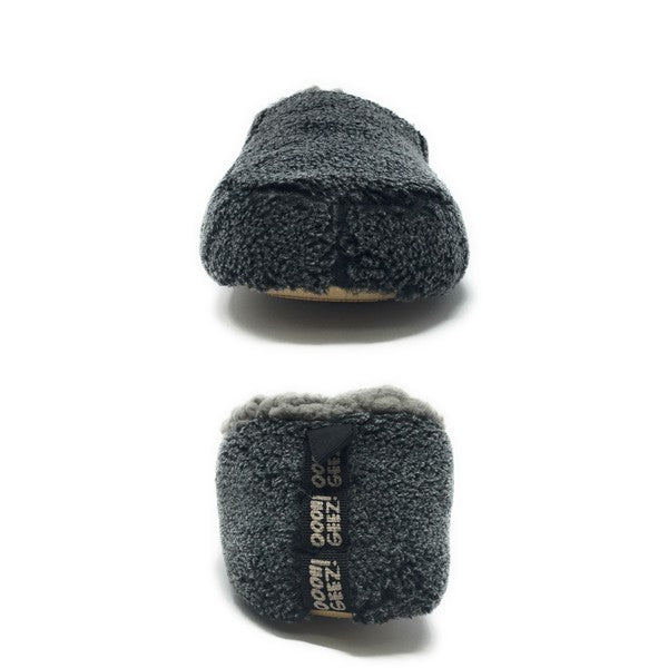 Sherpa Black - Pantuflas de casa acogedoras de Sherpa para hombre