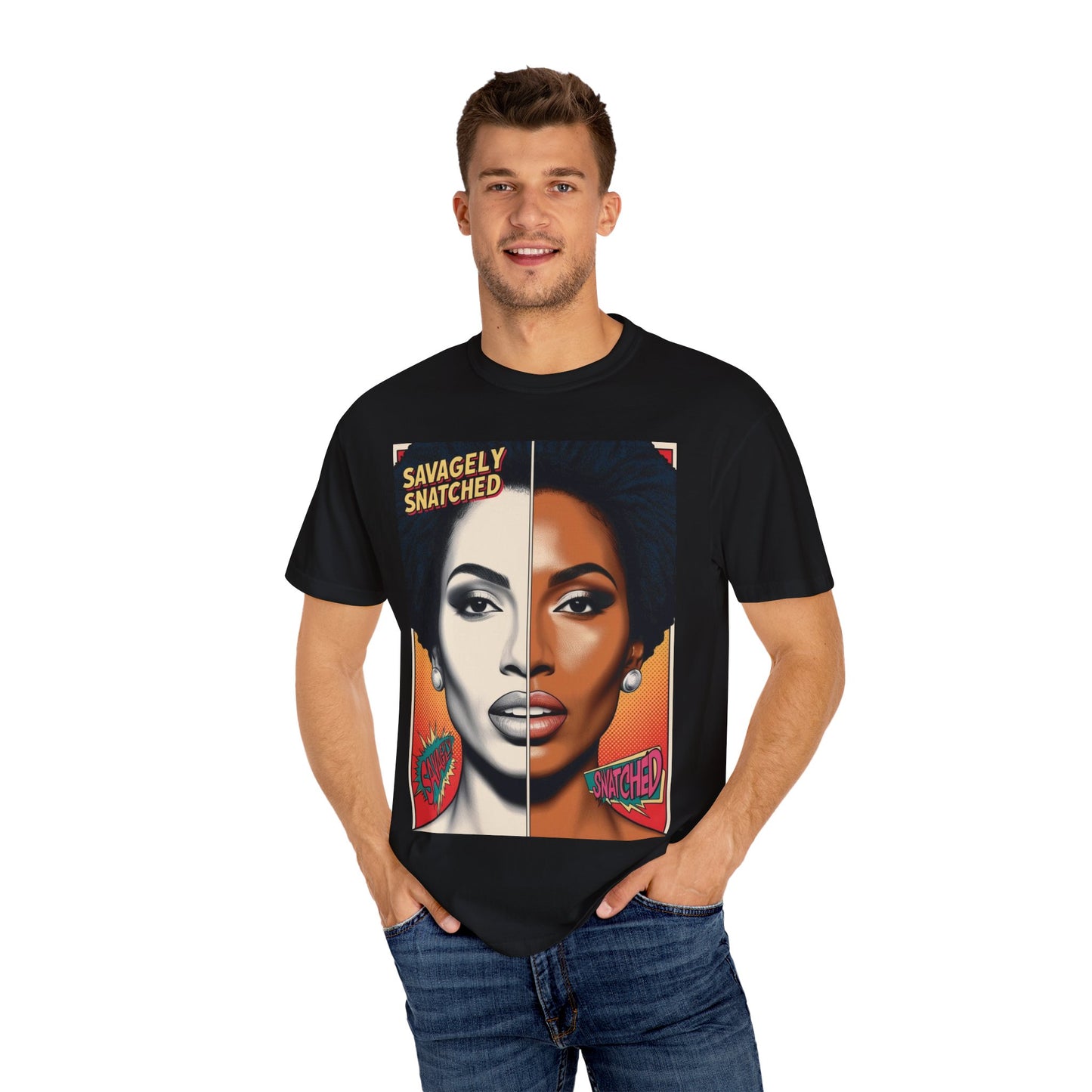 Split Face Unisex T-Shirt - Savagely Snatched Power Tee