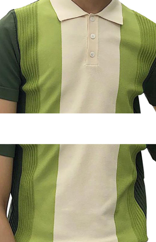Camiseta polo delgada de manga corta con solapa para hombre 