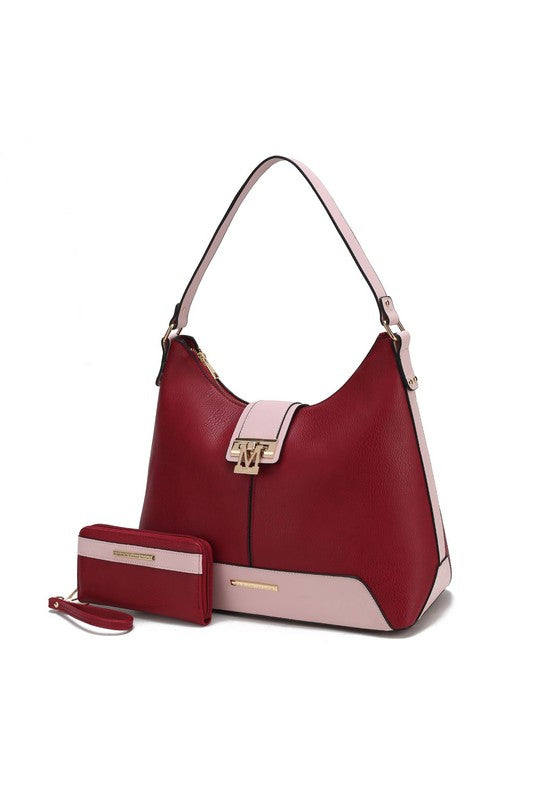 MKF Collection Graciela Color-Block Hobo by Mia k