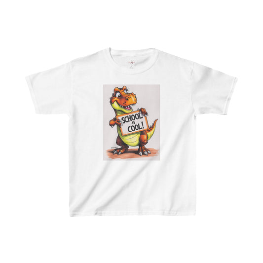 Kids Tee - Savagely Snatched School Is Cool Dino Tee