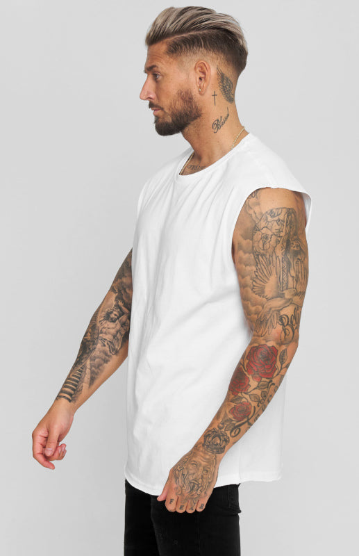 Camiseta sin mangas suelta de verano informal para hombre