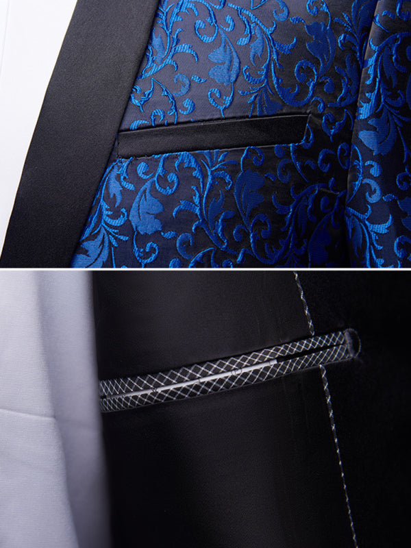 Traje de dos piezas de negocios Slim Fit para hombre 