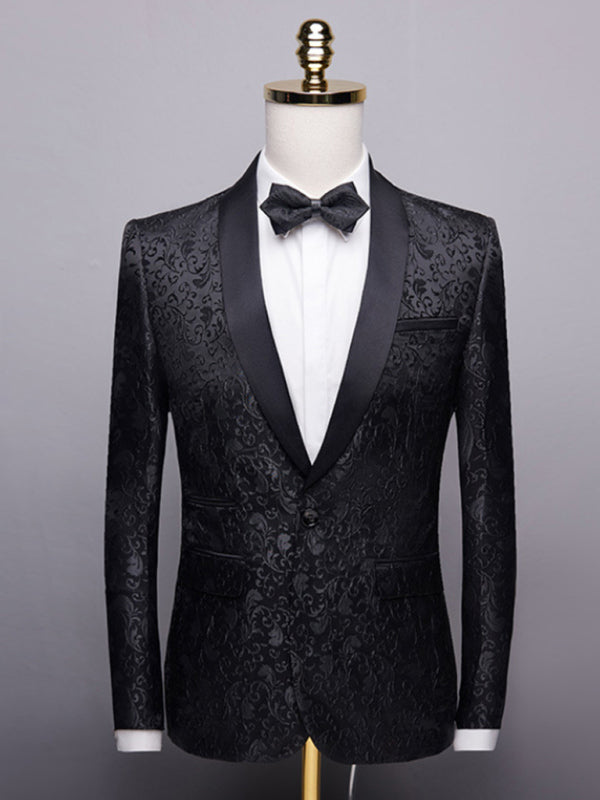 Traje de dos piezas de negocios Slim Fit para hombre 