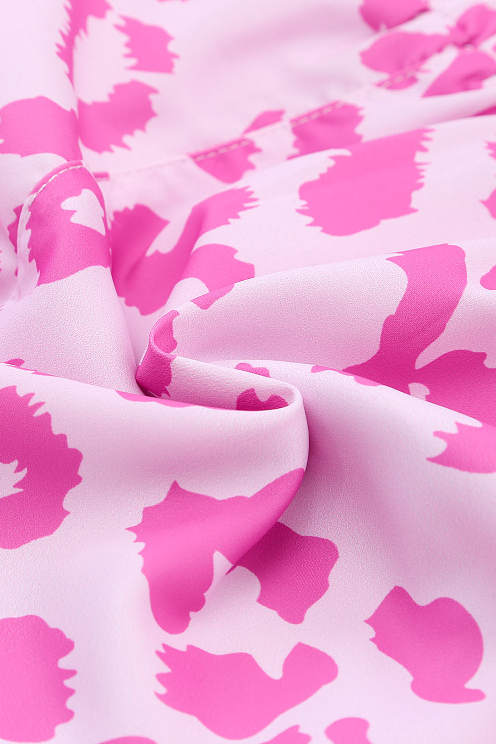 Pantalones cortos con cintura elástica y estampado de leopardo