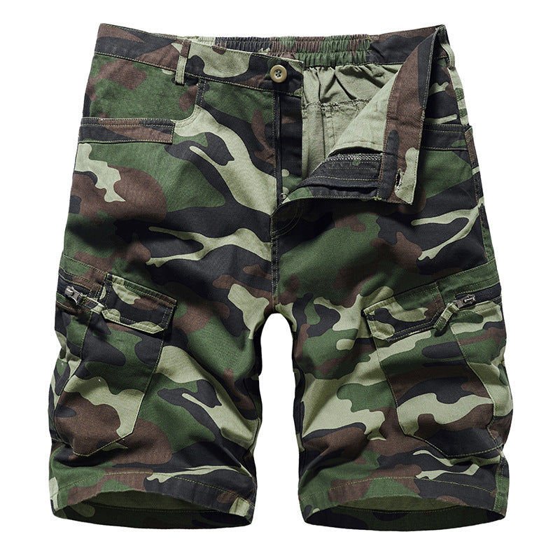 Men's Camouflage Print Cargo Shorts