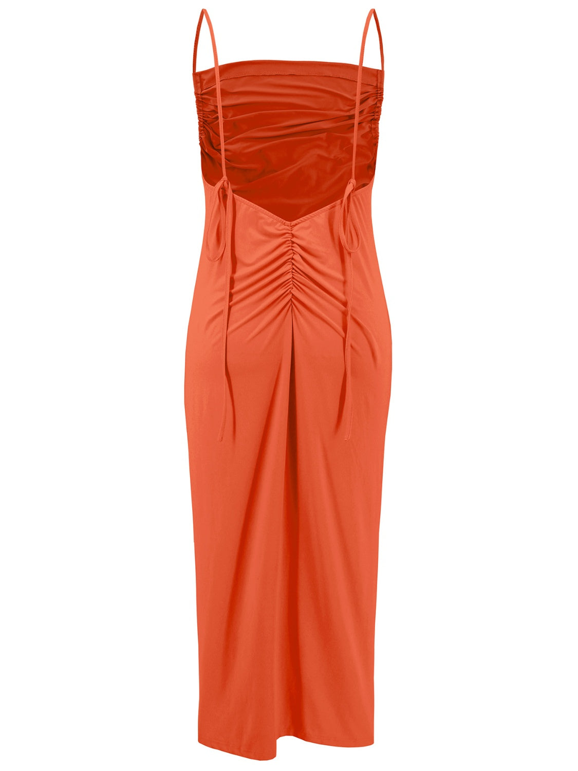 Vestido camisero sin mangas con cuello vuelto y espalda descubierta