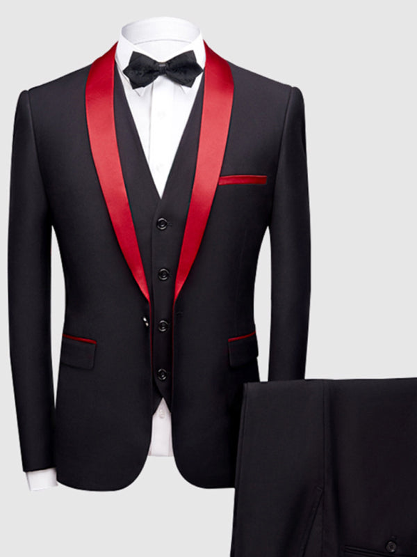 Men's Slim Business Three Piece Suit