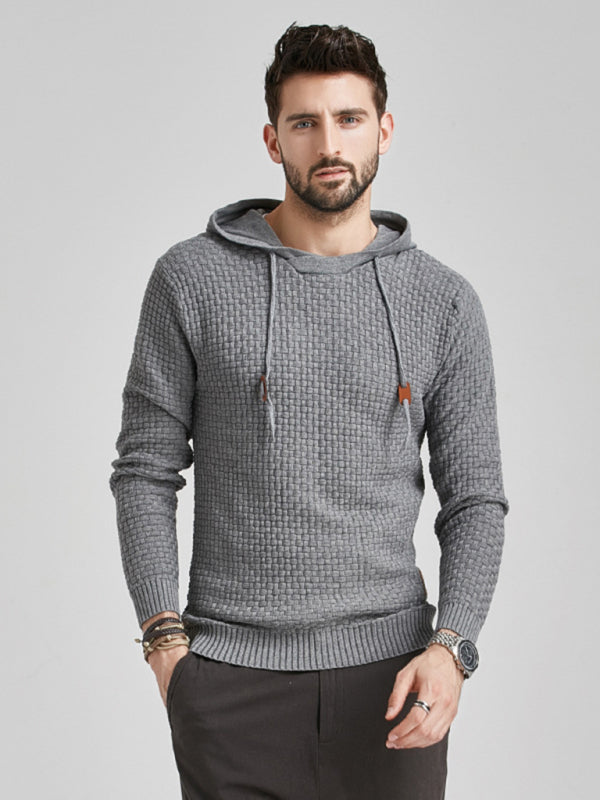 Hooded Pullover Knitwear Sports Casual Men's Sweater