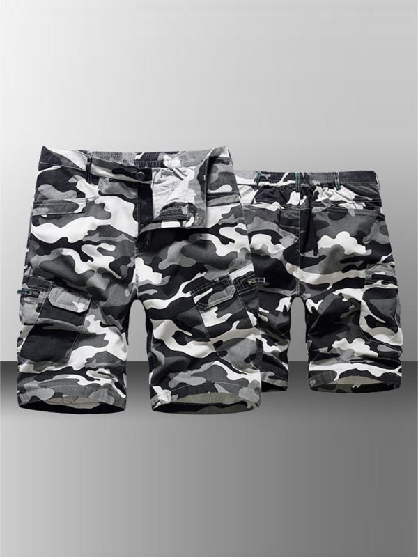 Men's Camouflage Print Cargo Shorts