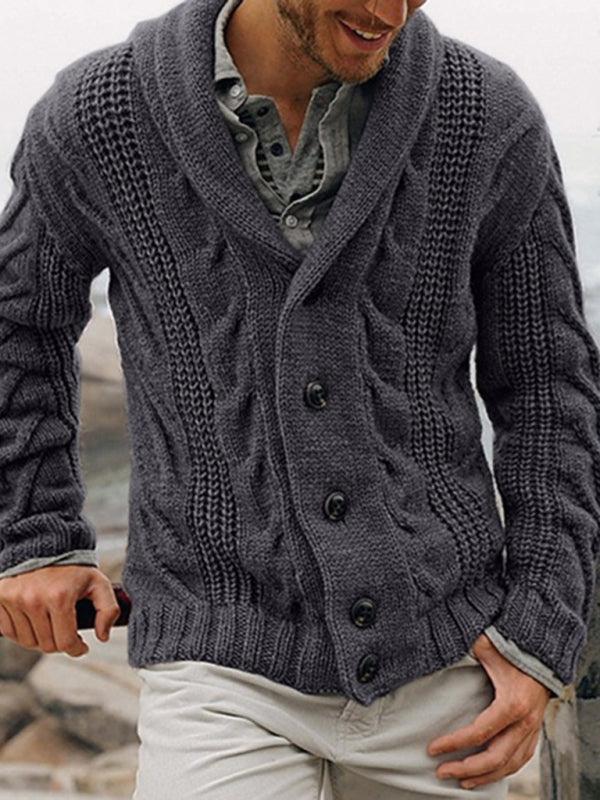 New men's cardigan sweater base sweater large size sweater jacket