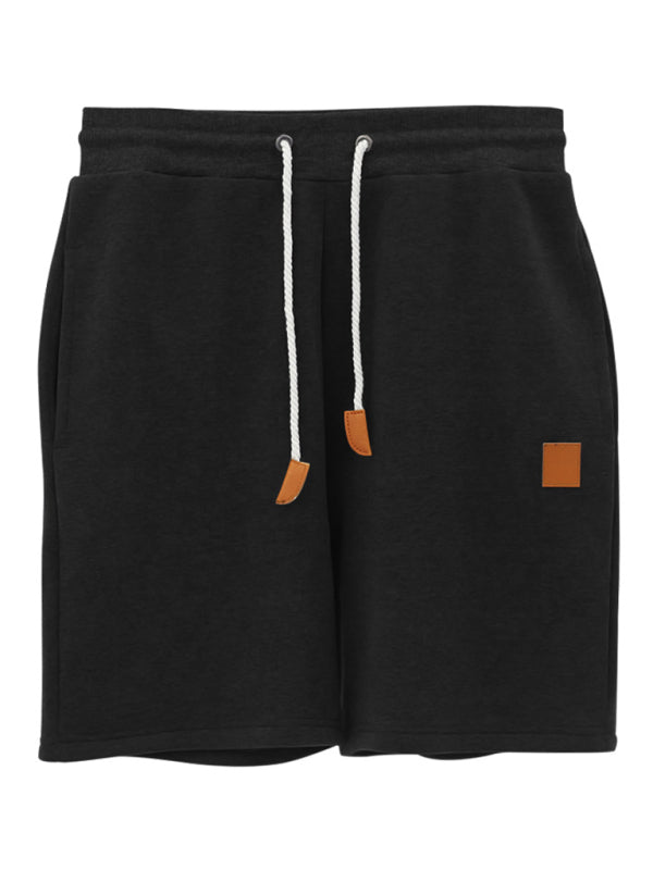 Men's new drawstring loose brushed skin-friendly casual sports shorts