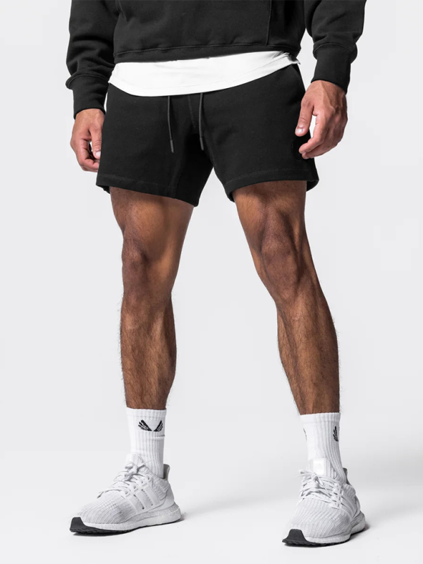 Men's sports and leisure retro loose training running embroidered versatile shorts