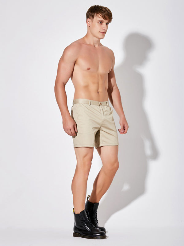 Men's new simple casual solid color shorts