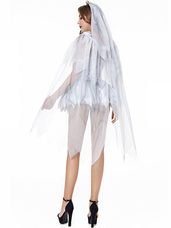 Disfraz de novia demonio y vampiro para mujer de Halloween 