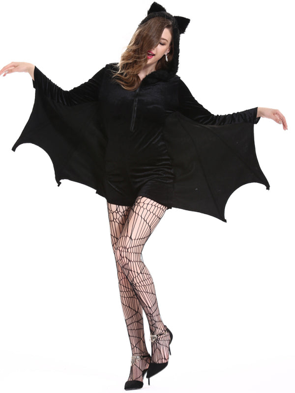 Disfraz de murciélago de Halloween para mujer en talla grande 