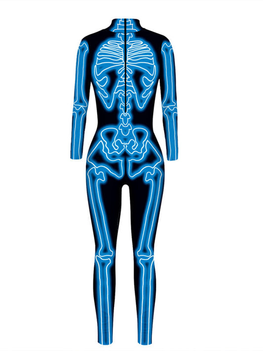 Women's 3D Digital Printed Halloween Costume Costume Jumpsuit