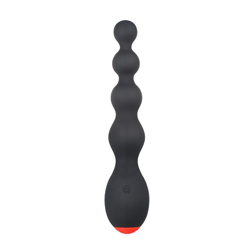 Vibrador potente para adultos Ejercicio de próstata Multifrecuencia Posterior Pull Beads Anal Plug 