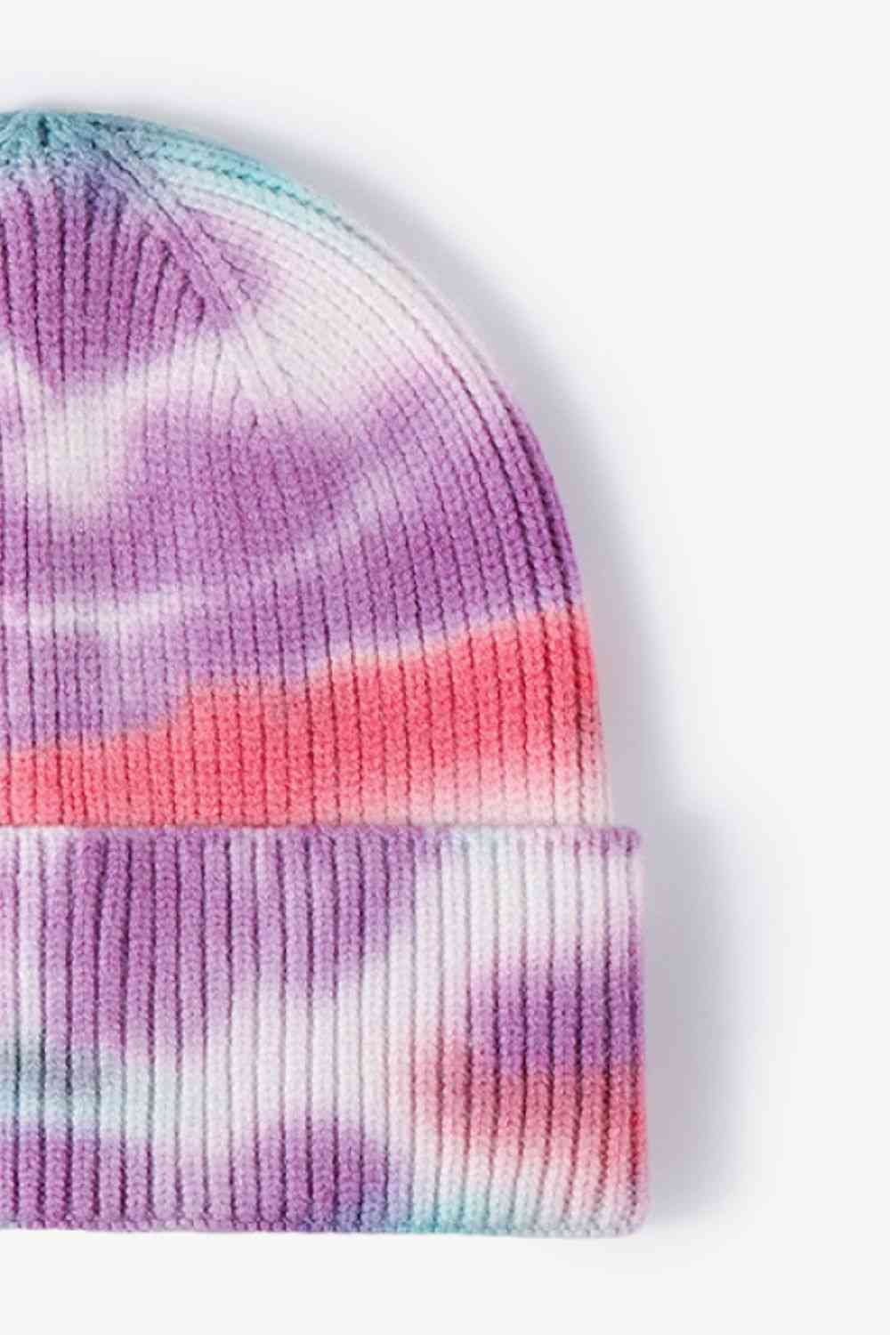 Tie-Dye Cuffed Knit Beanie