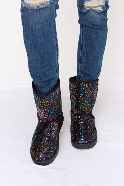 Forever Link Sequin Thermal Flat Boots