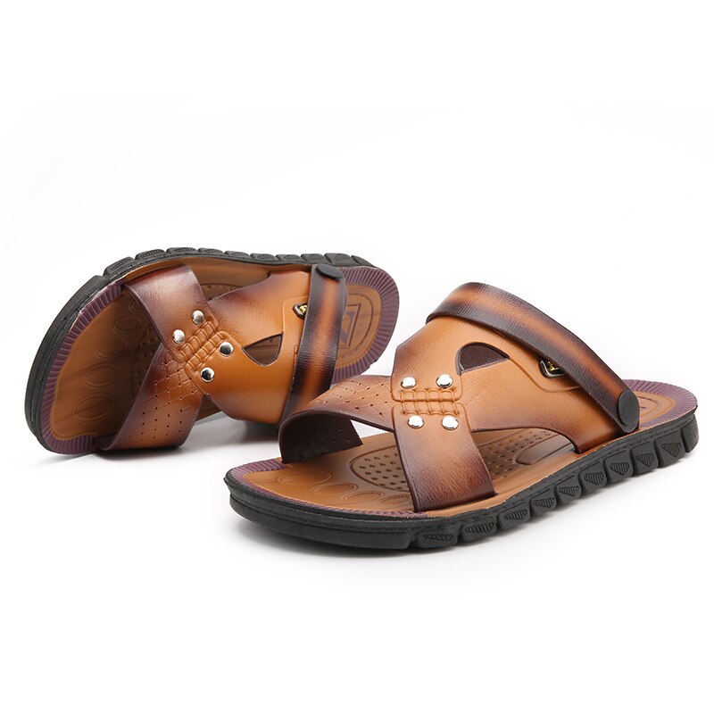 Zapatos de Hombre, chanclas de verano para Hombre, sandalias de playa de alta calidad, Zapatos antideslizantes para Hombre, Zapatos informales, venta al por mayor 43 