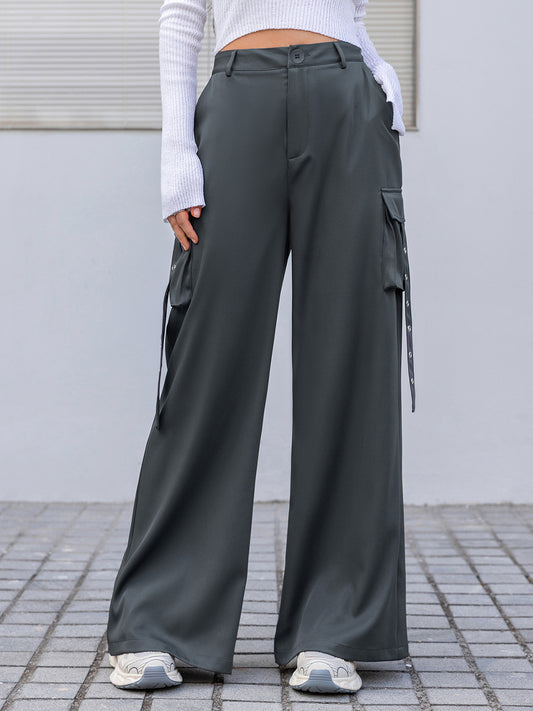 Pantalones cargo de pierna ancha