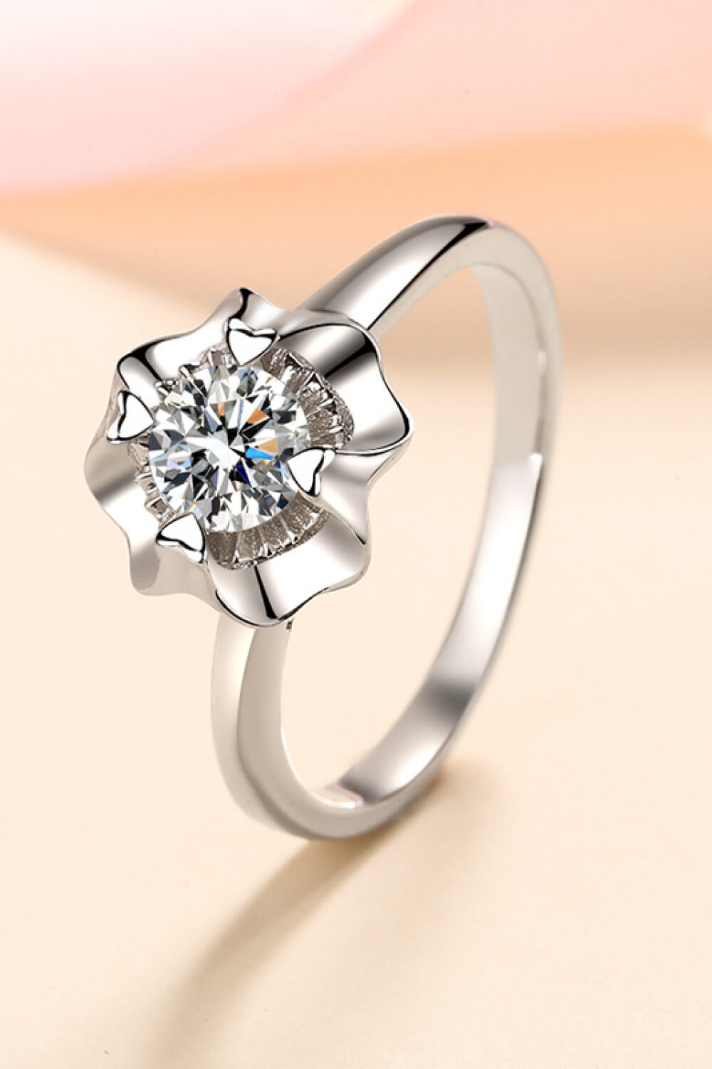 La vida es tan buena Moissanite Anillo