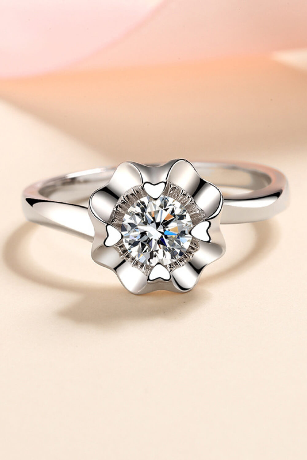 La vida es tan buena Moissanite Anillo