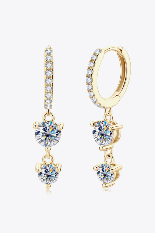 Be The One Aretes colgantes de moissanita