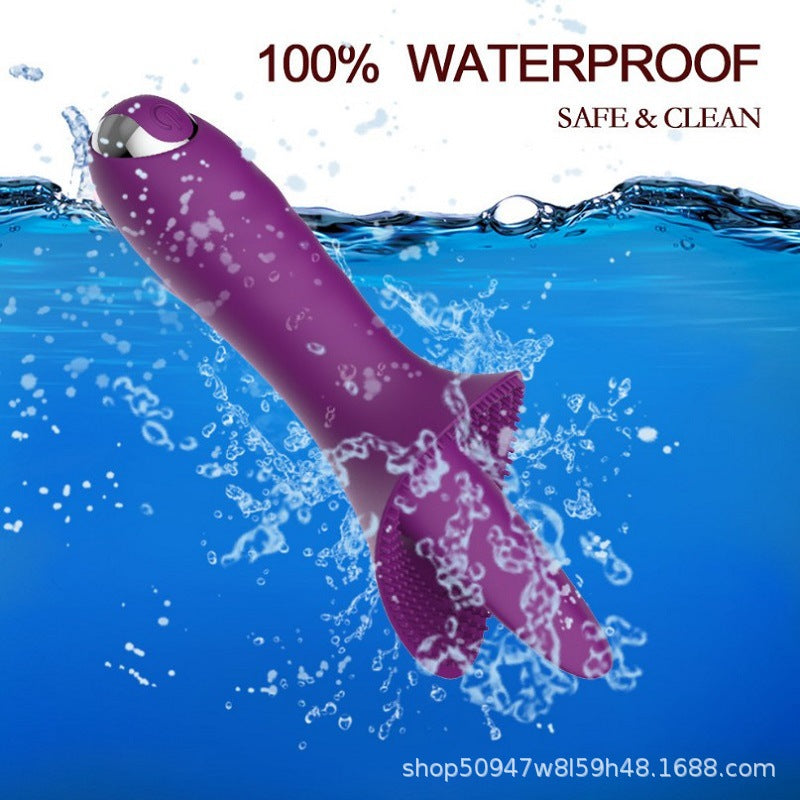 Orena Little Lily Lamiendo la lengua y la boca Amante Vibración Masturbación Stick 