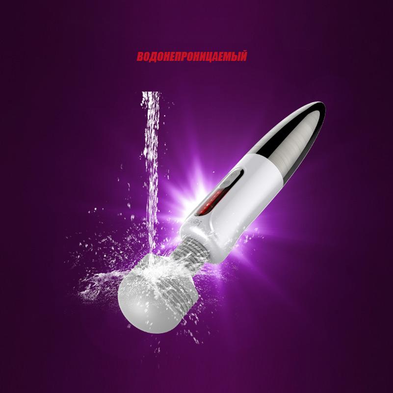 Masajeador de vibración potente de mano giratorio LETEN 360 