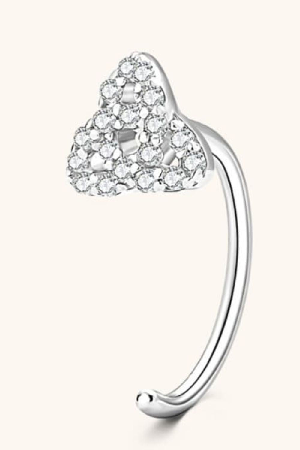 Pendientes de plata esterlina 925 con moissanita