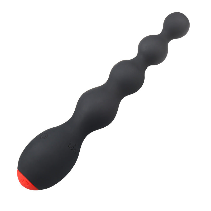 Vibrador potente para adultos Ejercicio de próstata Multifrecuencia Posterior Pull Beads Anal Plug 