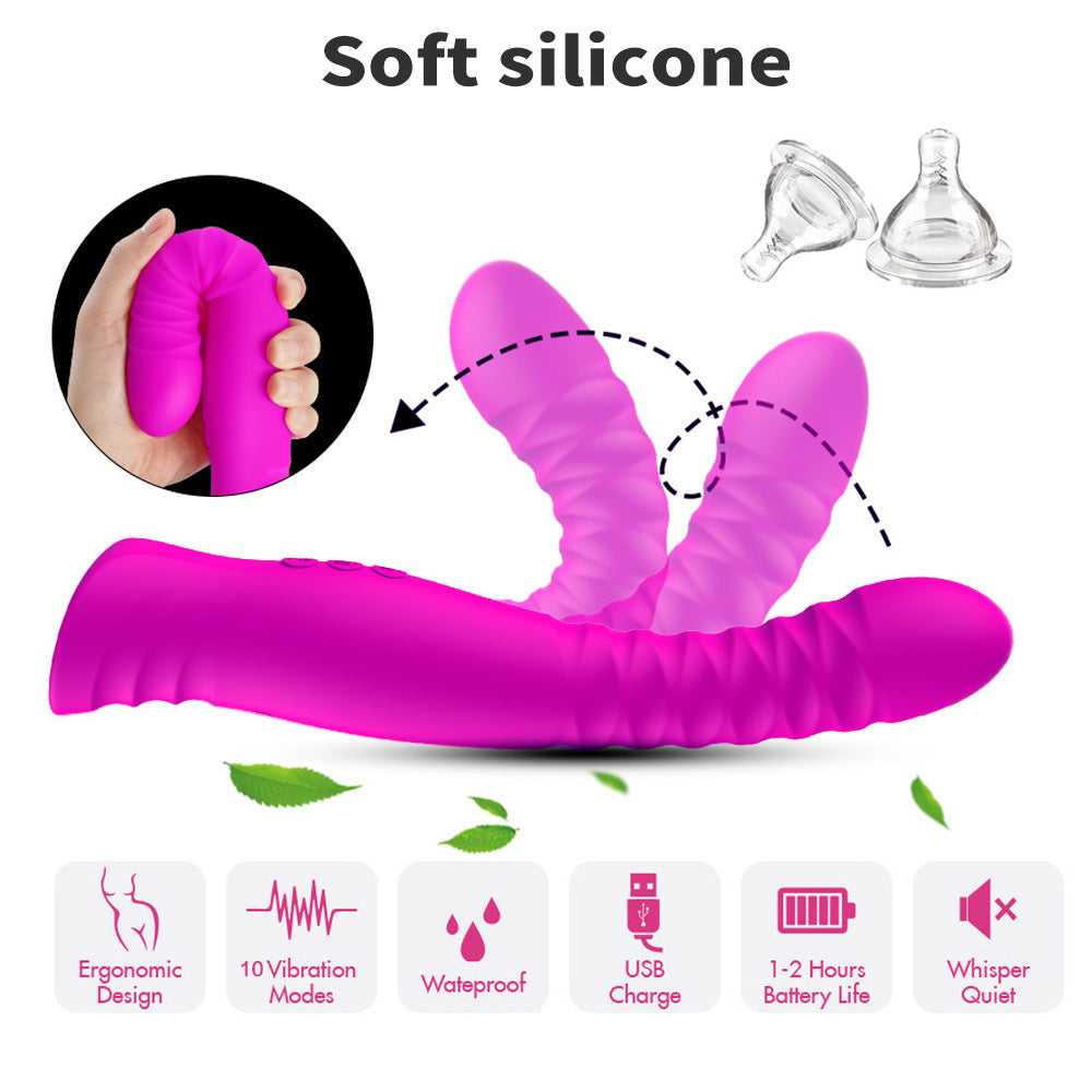 Vibrador de punto G de hilo de dedo recargable 