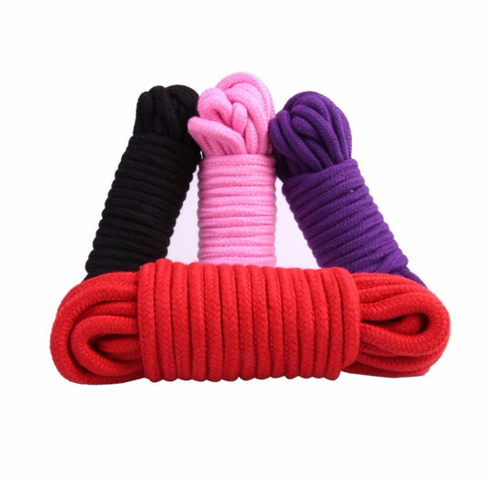 Cuerda de sujeción de bondage de algodón sexual de 5 m