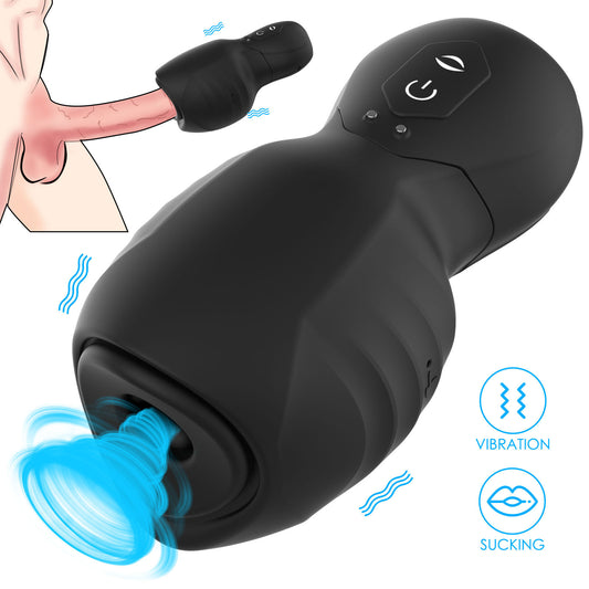 Copa de avión de vibración de succión de frecuencia múltiple de masturbación para hombres