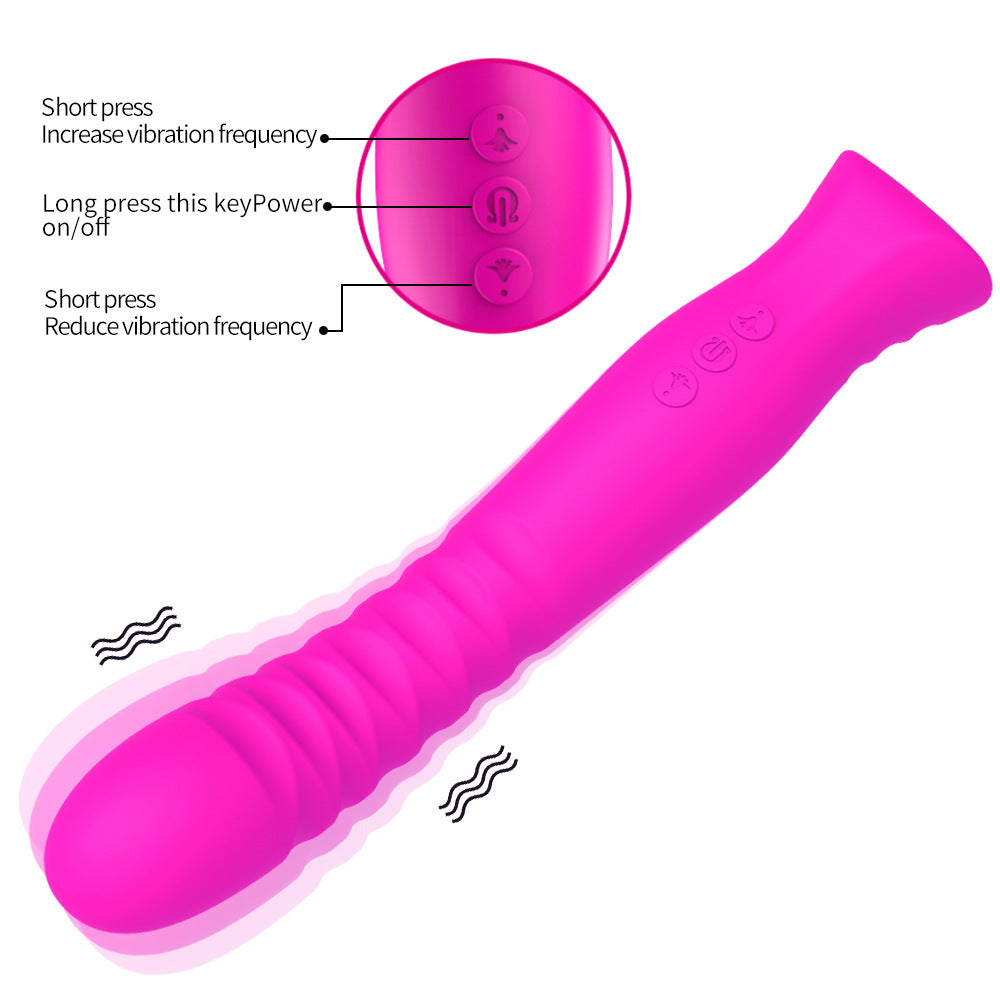 Vibrador de punto G de hilo de dedo recargable 