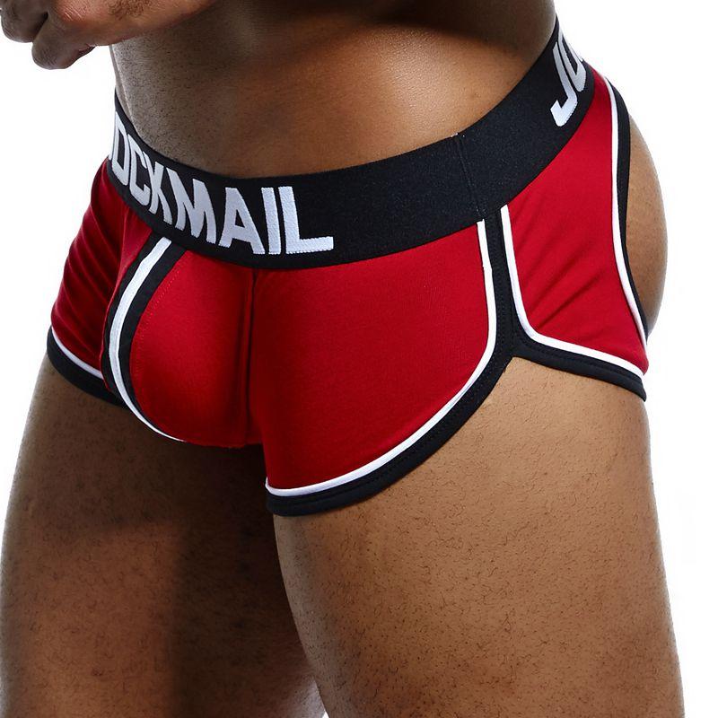 JockMail Mens Cotton Low Waist Jockstrap Underwear