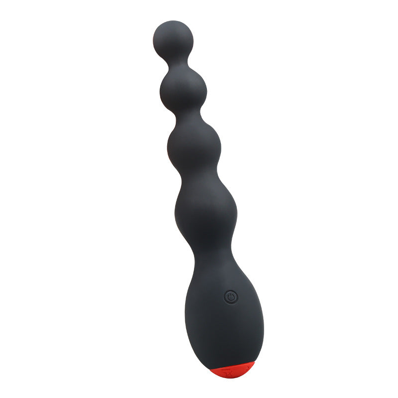 Vibrador potente para adultos Ejercicio de próstata Multifrecuencia Posterior Pull Beads Anal Plug 