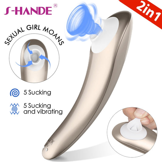 SHANDE Clitoris Stimulator Sucking Vibrator for Woman