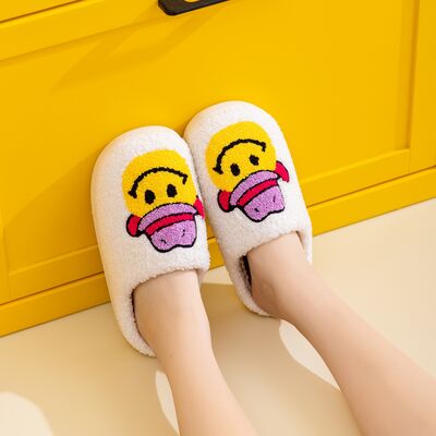 Pantuflas con cara sonriente de Melody